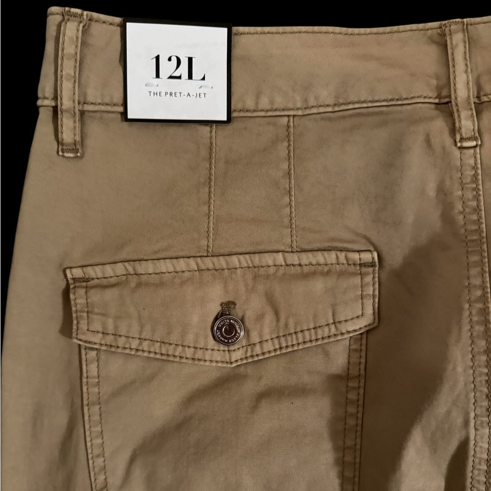 NWT WHBM High Rise Pret-A-Jet Slim Ankle Pants, Toasted Hazelnut Size 12L - Picture 6 of 9